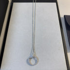 [MIRA]JUSTE NECKLACE SILVER DIAMONDS