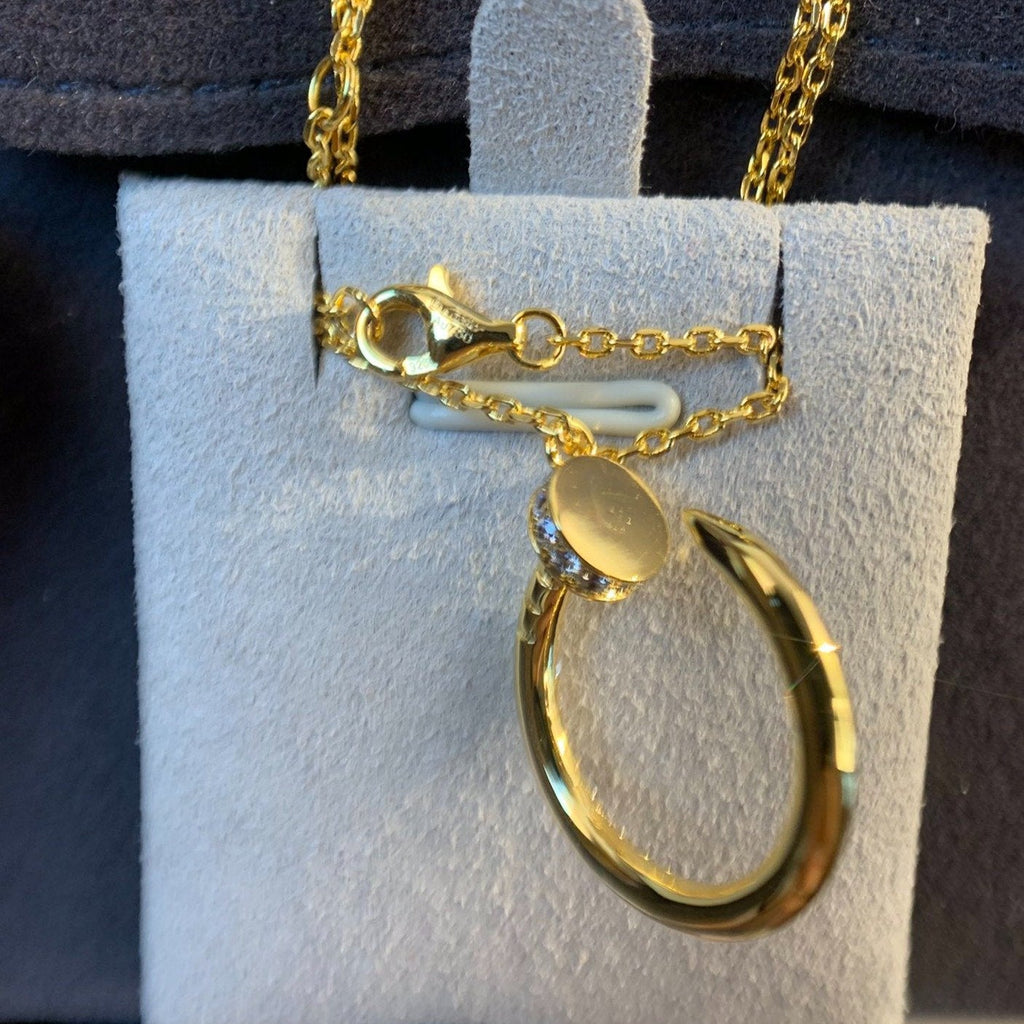 [MIRA]JUSTE NECKLACE GOLD DIAMONDS
