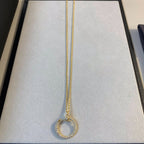 [MIRA]JUSTE NECKLACE GOLD DIAMONDS