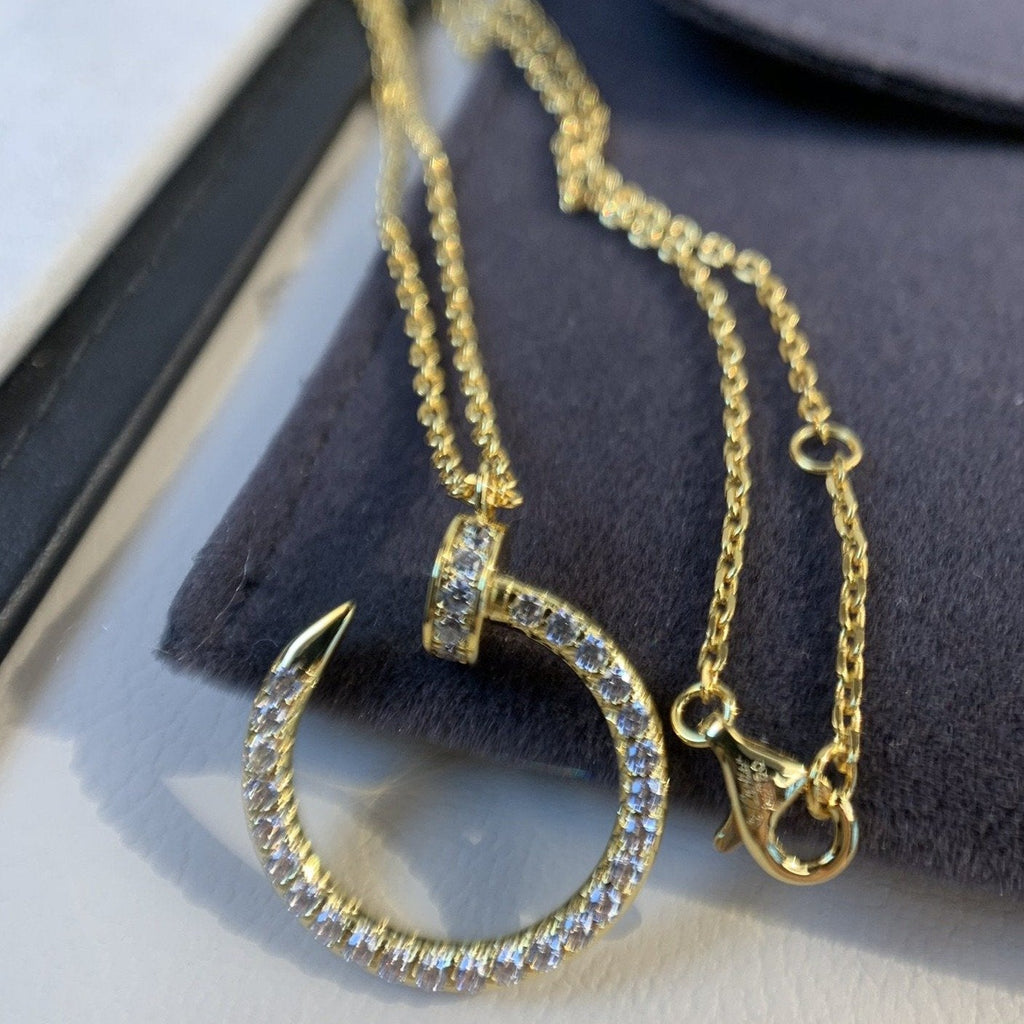 [MIRA]JUSTE NECKLACE GOLD DIAMONDS