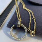 [MIRA]JUSTE NECKLACE GOLD DIAMONDS