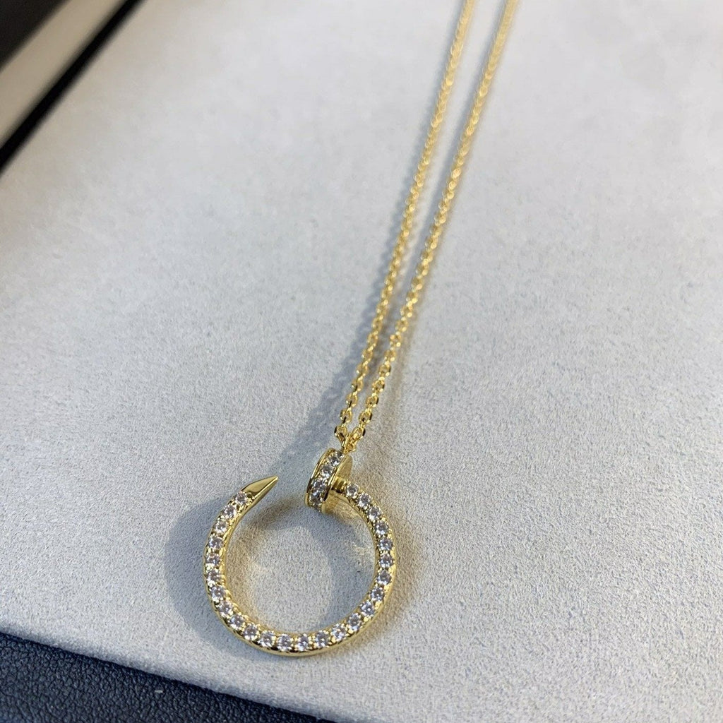 [MIRA]JUSTE NECKLACE GOLD DIAMONDS
