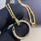 [MIRA]JUSTE NECKLACE GOLD DIAMONDS