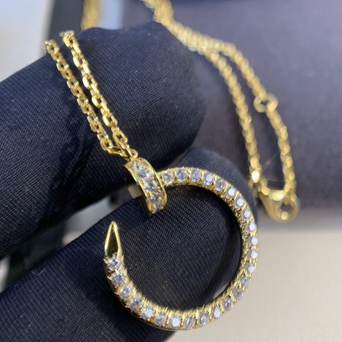 [MIRA]JUSTE NECKLACE GOLD DIAMONDS