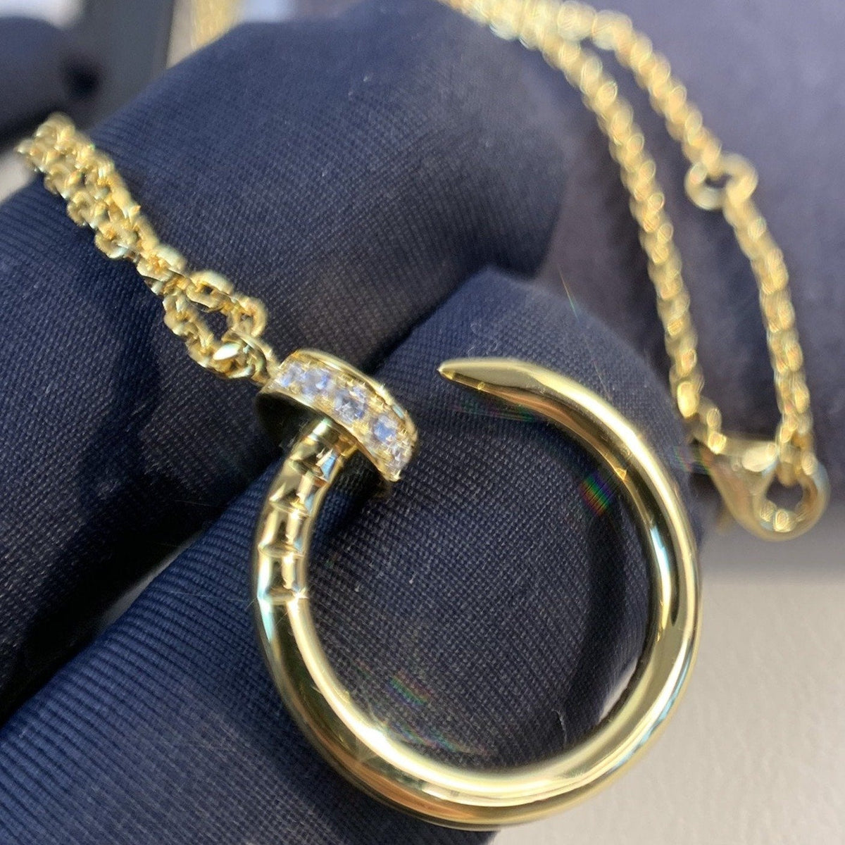 [MIRA]JUSTE NECKLACE GOLD DIAMONDS