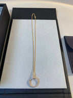 [MIRA]JUSTE NECKLACE PINK GOLD DIAMONDS