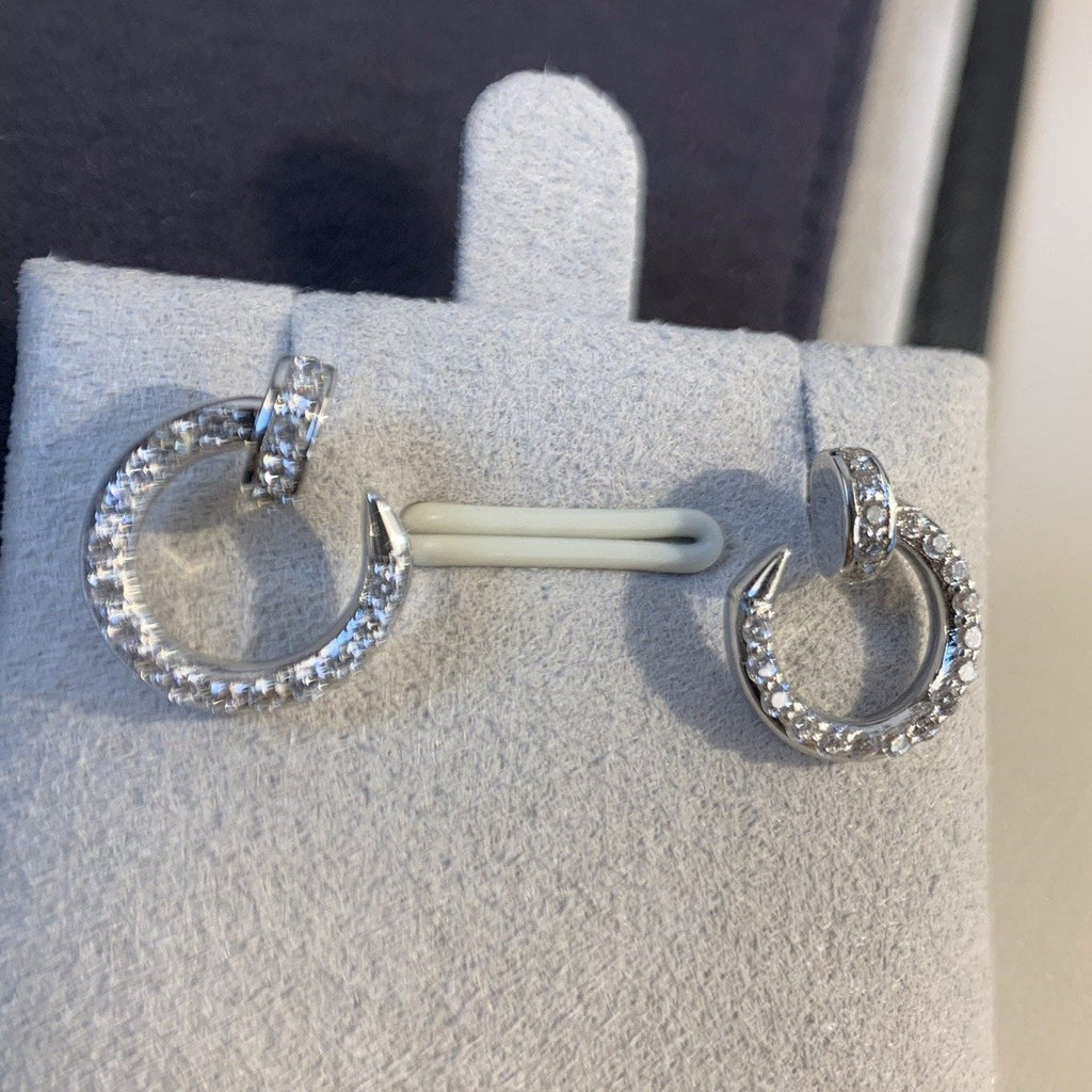 [MIRA]JUSTE EARRINGS SILVER DIAMONDS