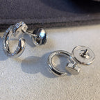 [MIRA]JUSTE EARRINGS SILVER DIAMONDS