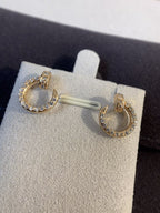 [MIRA]JUSTE EARRINGS GOLD DIAMONDS
