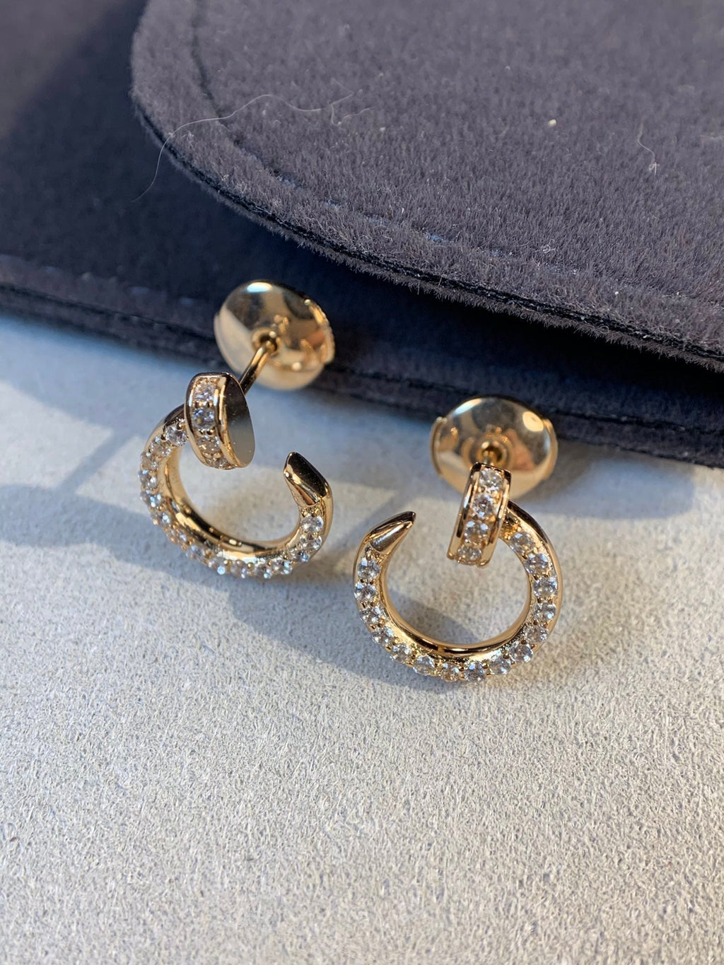 [MIRA]JUSTE EARRINGS GOLD DIAMONDS