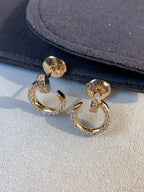 [MIRA]JUSTE EARRINGS GOLD DIAMONDS