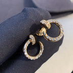 [MIRA]JUSTE EARRINGS GOLD DIAMONDS