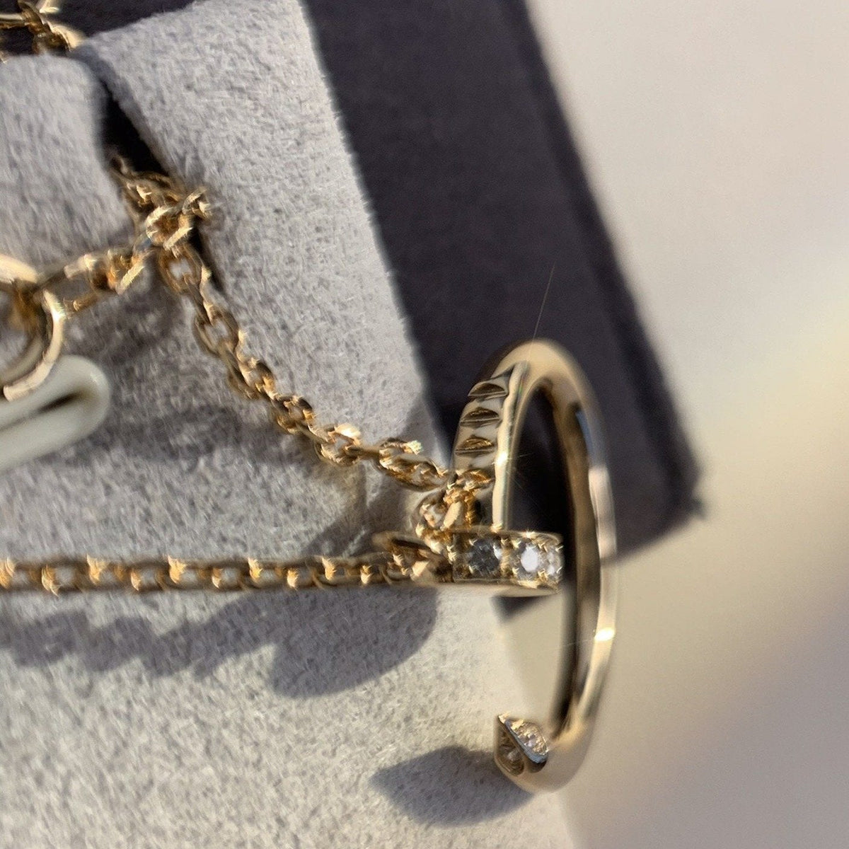[MIRA]JUSTE NECKLACE PINK GOLD