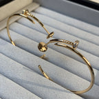[MIRA]JUSTE EARRINGS GOLD DIAMONDS 1.8MM