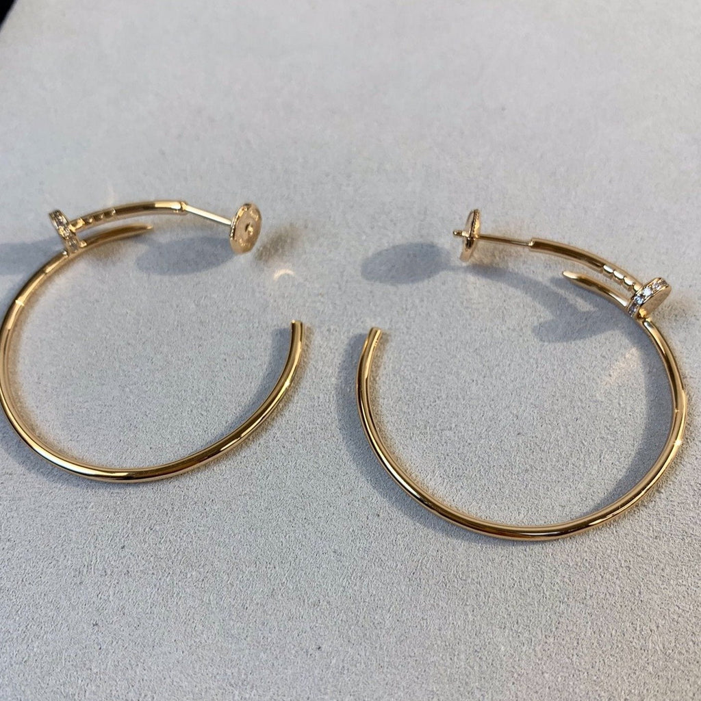 [MIRA]JUSTE EARRINGS GOLD DIAMONDS 1.8MM