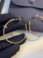 [MIRA]JUSTE EARRINGS GOLD DIAMONDS 1.8MM