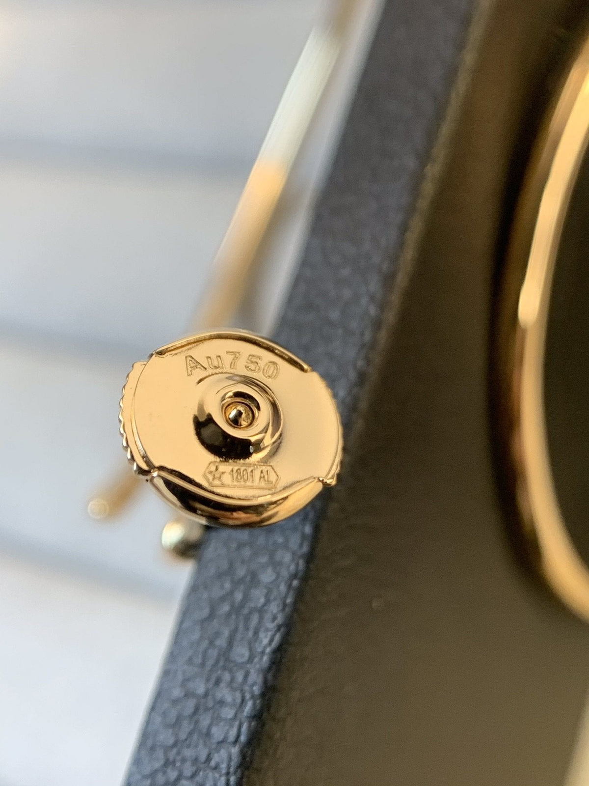 [MIRA]JUSTE EARRINGS GOLD DIAMONDS 1.8MM