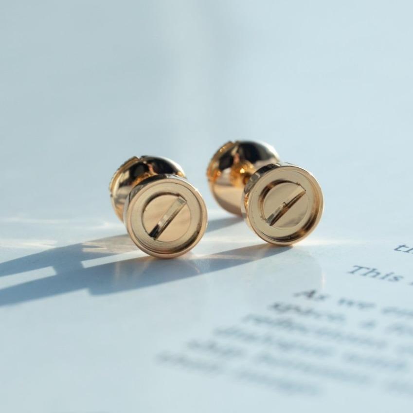 [MIRA]LOVE EARRINGS PINK GOLD 10MM