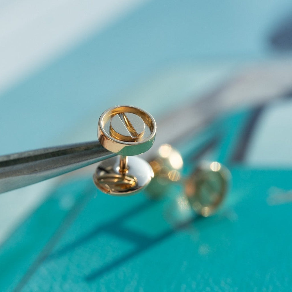 [MIRA]LOVE EARRINGS PINK GOLD 10MM