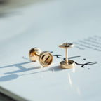 [MIRA]LOVE EARRINGS PINK GOLD 10MM