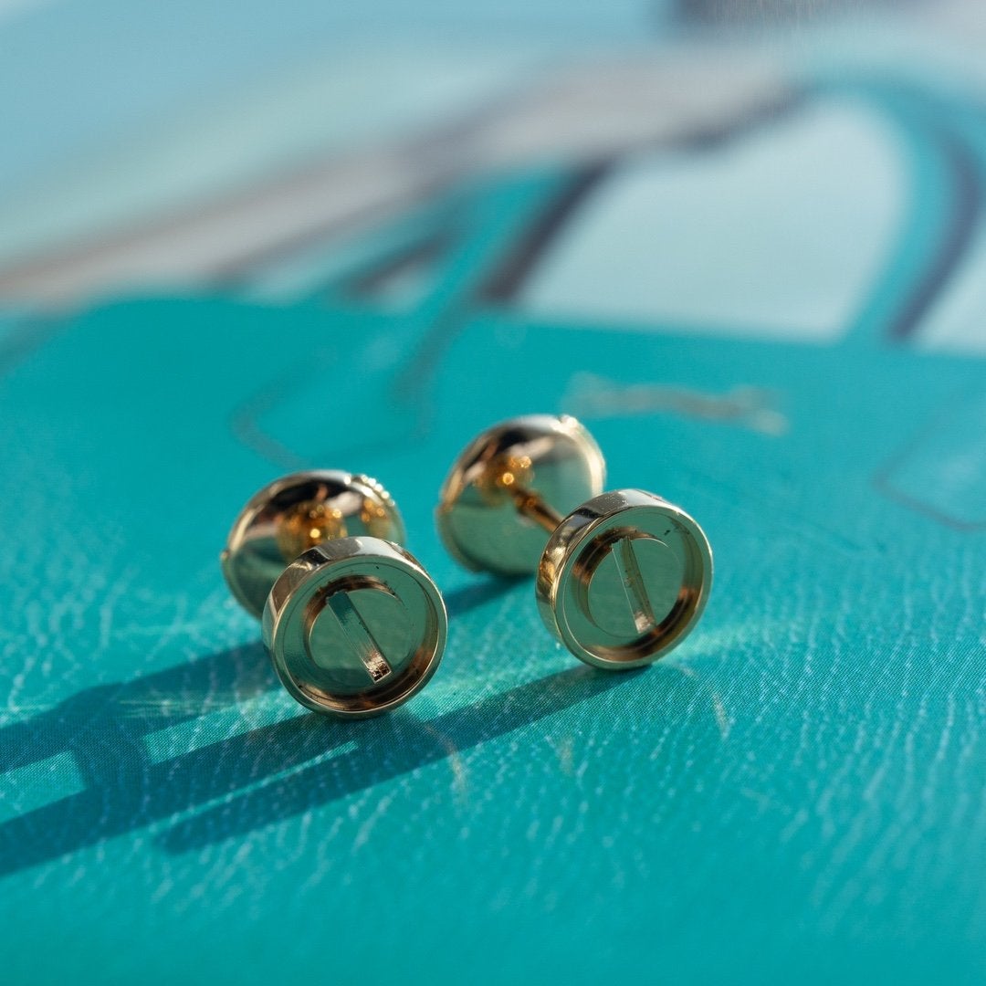 [MIRA]LOVE EARRINGS PINK GOLD 10MM