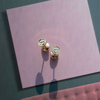 [MIRA]LOVE EARRINGS PINK GOLD 10MM