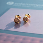 [MIRA]LOVE EARRINGS PINK GOLD 10MM