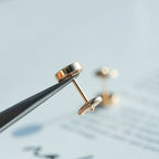 [MIRA]LOVE EARRINGS PINK GOLD 10MM