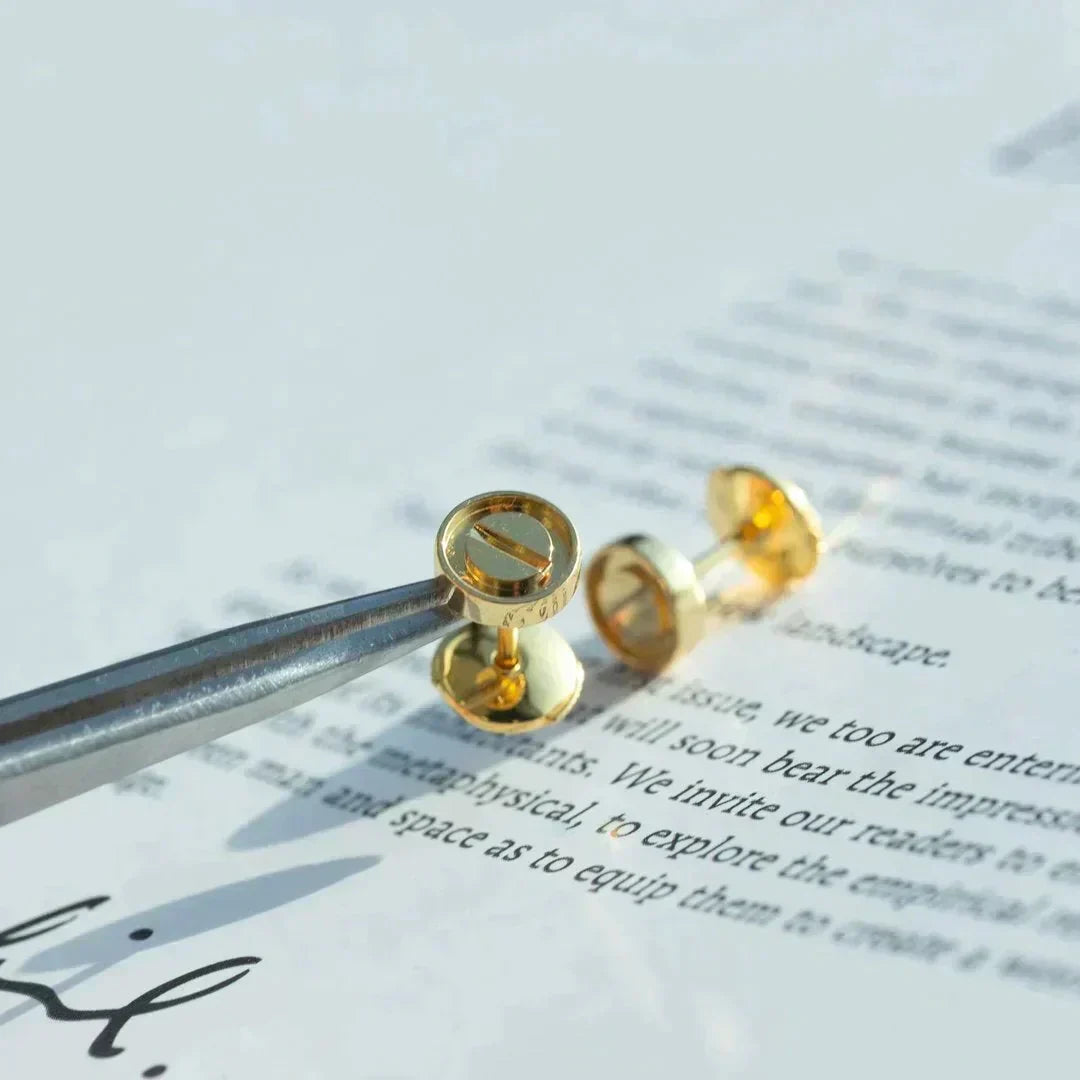 [MIRA]LOVE EARRINGS GOLD 10MM