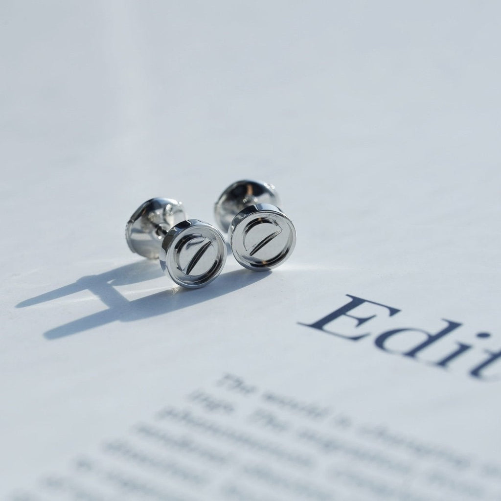 [MIRA]LOVE EARRINGS SILVER 10MM