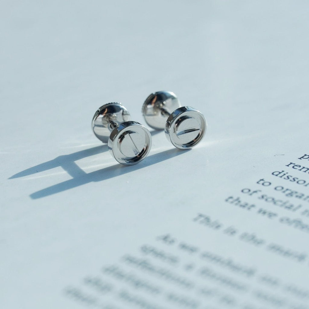 [MIRA]LOVE EARRINGS SILVER 10MM