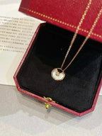 [MIRA]AMULETTE ROSE GOLD MOP NECKLACE