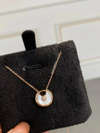 [MIRA]AMULETTE ROSE GOLD MOP NECKLACE