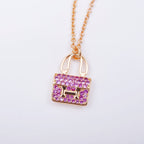 [MIRA]CONSTANCE PEDANT PURPLE DIAMOND NECKLACE