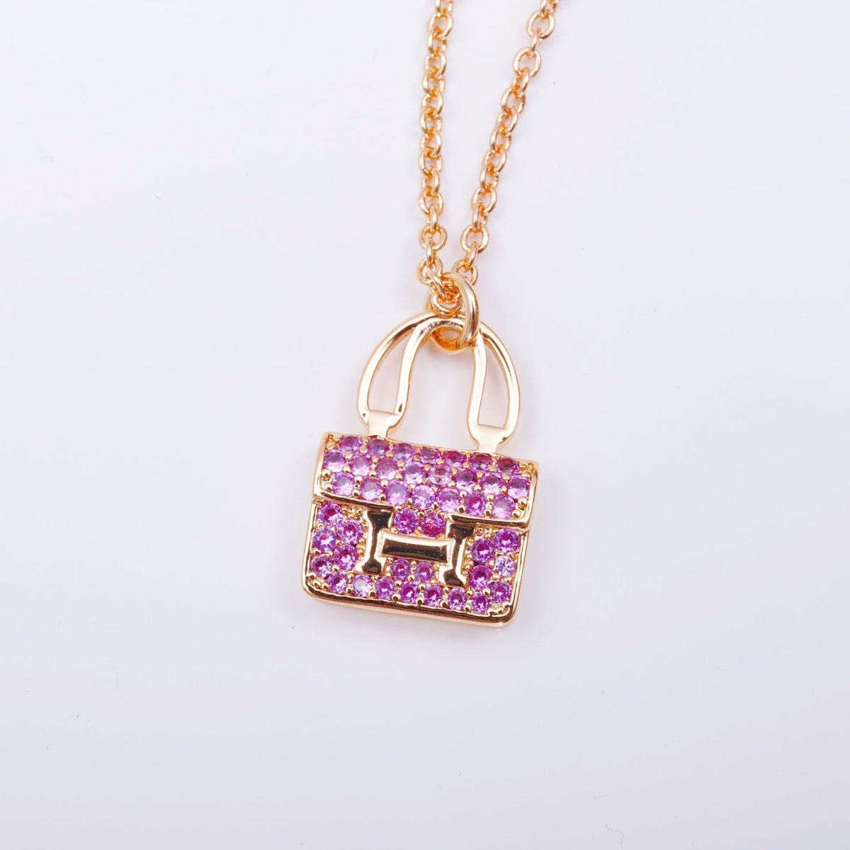 [MIRA]CONSTANCE PEDANT PURPLE DIAMOND NECKLACE