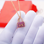 [MIRA]CONSTANCE PEDANT PURPLE DIAMOND NECKLACE