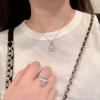 [MIRA]CONSTANCE PEDANT PURPLE DIAMOND NECKLACE