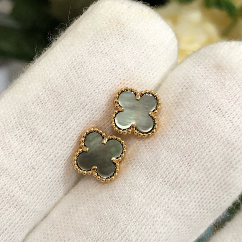 [MIRA]CLOVER MINI GOLD EARRINGS