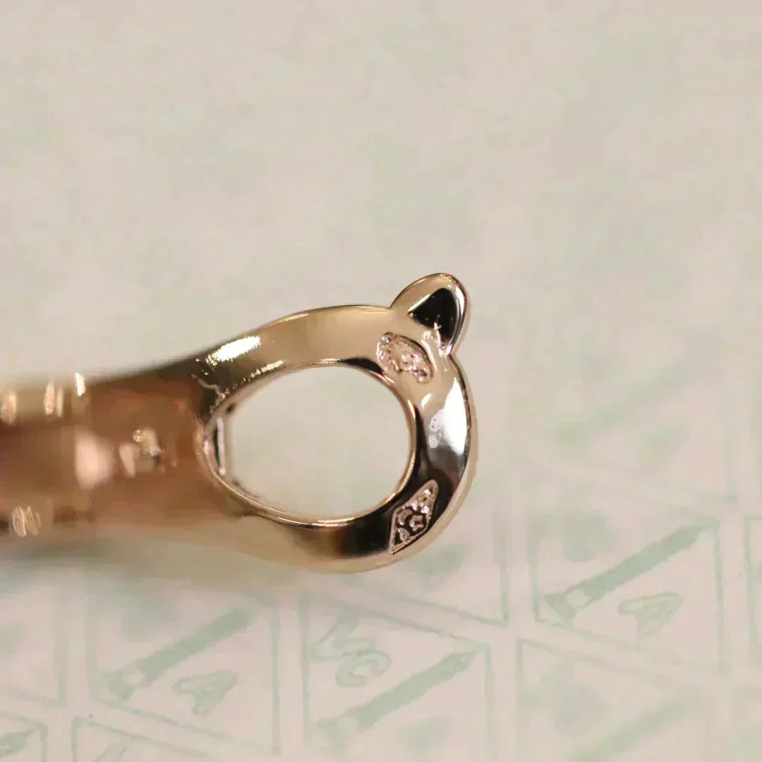 [MIRA]CLOVER MEDIUM 1 MOTIFS FUll DIAMOND EARRINGS