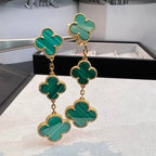 [MIRA]CLOVER MALACHITE 3 MOTIFS GOLD