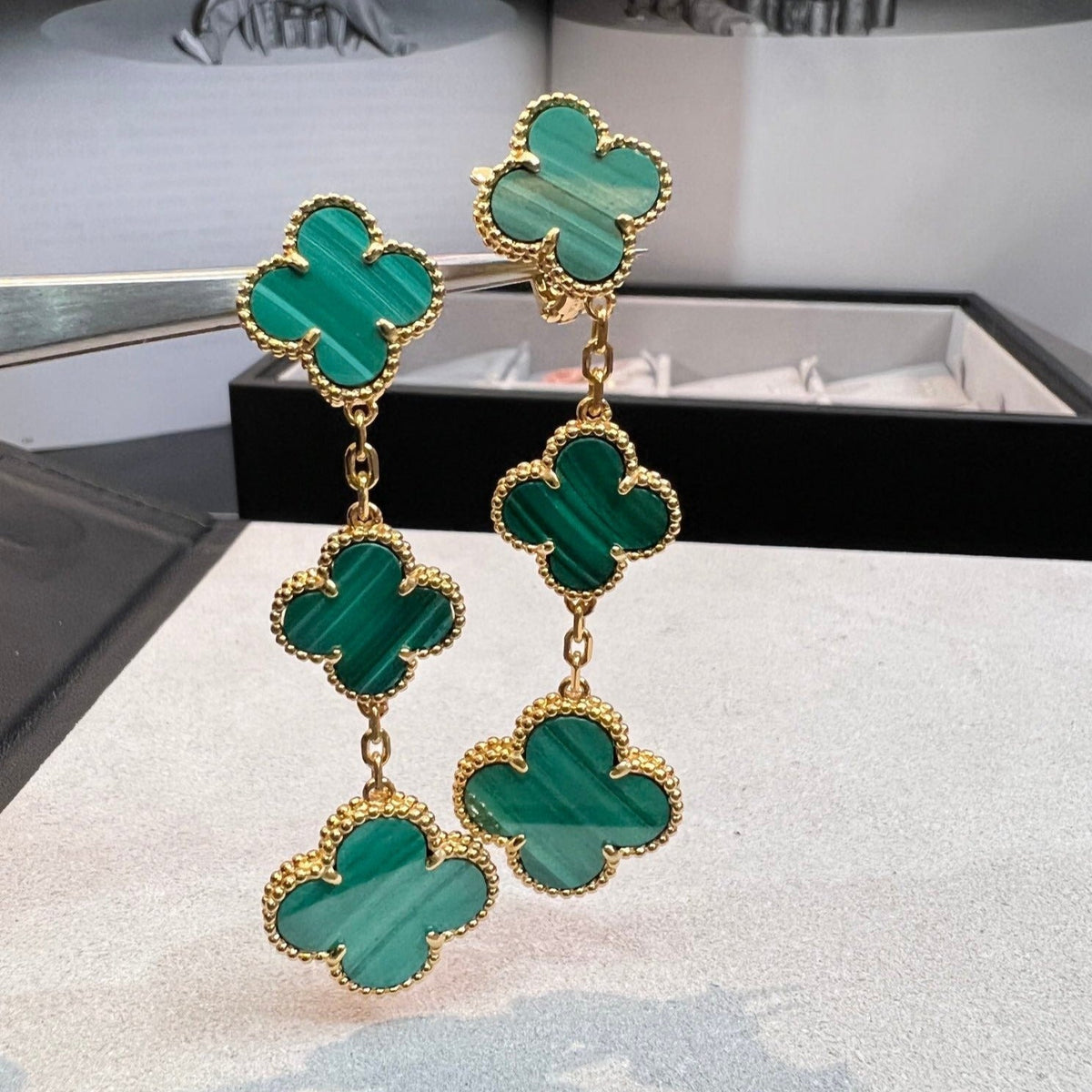 [MIRA]CLOVER MALACHITE 3 MOTIFS GOLD