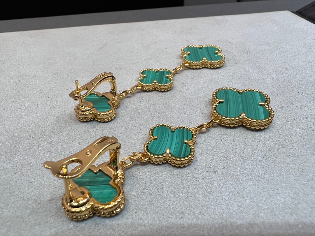 [MIRA]CLOVER MALACHITE 3 MOTIFS GOLD