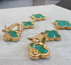 [MIRA]CLOVER MALACHITE 3 MOTIFS GOLD