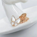 [MIRA]BUTTERFLY MOP DIAMOND EARRINGS