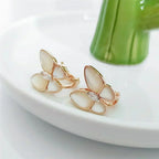 [MIRA]BUTTERFLY MOP DIAMOND EARRINGS
