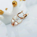 [MIRA]BUTTERFLY MOP DIAMOND EARRINGS