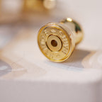 [MIRA]MINI POP H GOLD EARRINGS GREY