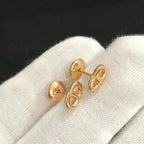 [MIRA]CHAINE SMALL EARRINGS GOLD AND SILVER