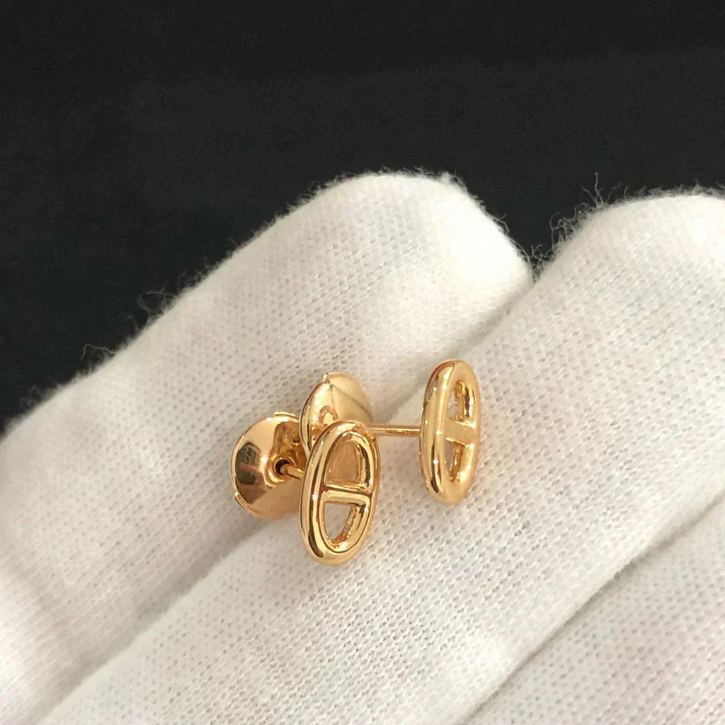 [MIRA]CHAINE SMALL EARRINGS GOLD AND SILVER