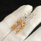 [MIRA]CHAINE SMALL EARRINGS GOLD AND SILVER